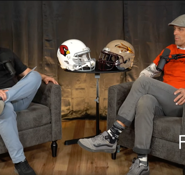 Jake Plummer being interviewed by PHNX Sports