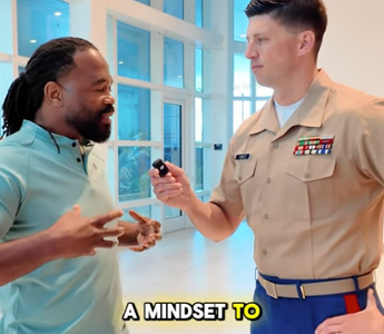 Fleet Week Highlight: Rashad Evans meets Marine Taylor Yontz