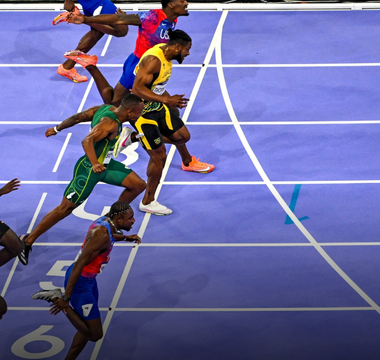 Razor-thin margins at the Olympics: Finish of the men's 100m dash