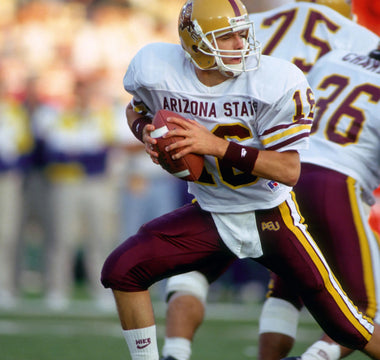 Jake Plummer playing quarterback for the undefeated 1996 ASU Sun Devils football team
