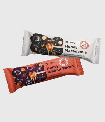 Umbo All-Natural Energy Bars, featuring 2,500mg of Functional Mushrooms