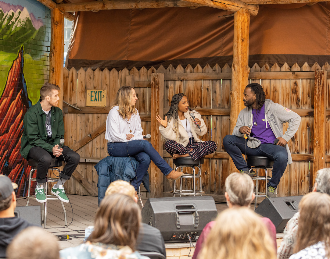 Umbo pro athletes x functional mushrooms panel at Cervantes in Denver, Colorado, 2023